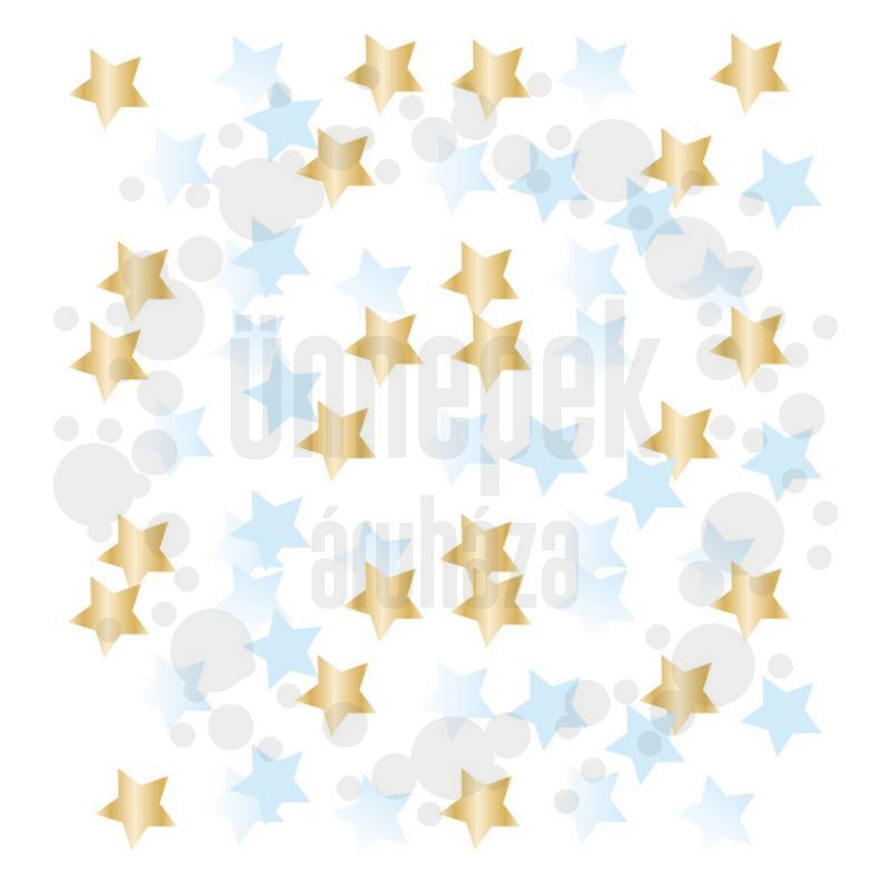 Arany és Fehér Ombre Kék Csillag Parti Konfetti - 14 gramm