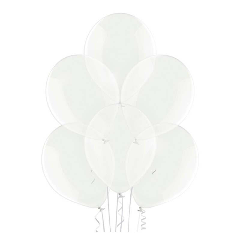 12 inch-es Transparent - Áttetsző Kerek Lufi (100 db/csomag) - Kalisan