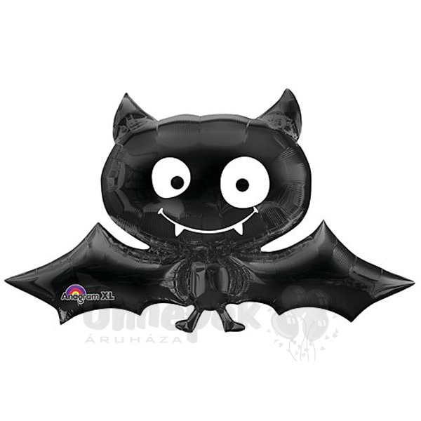 41 inch-es Black Bat - Denevér Héliumos Fólia Lufi