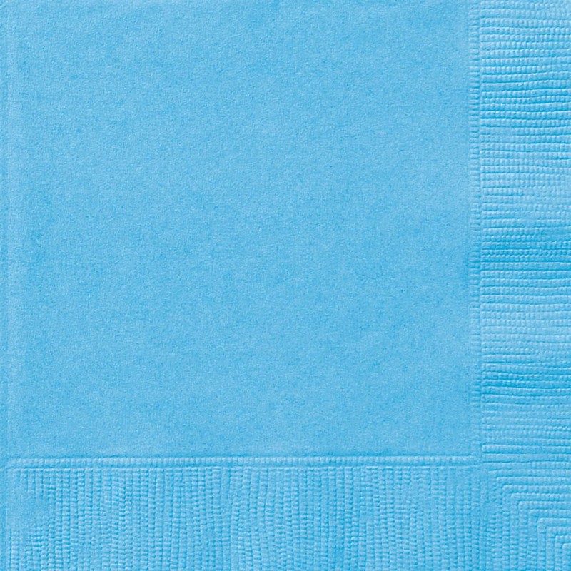 Powder Blue Papír Parti Szalvéta - 33 cm x 33 cm, 20 db-os