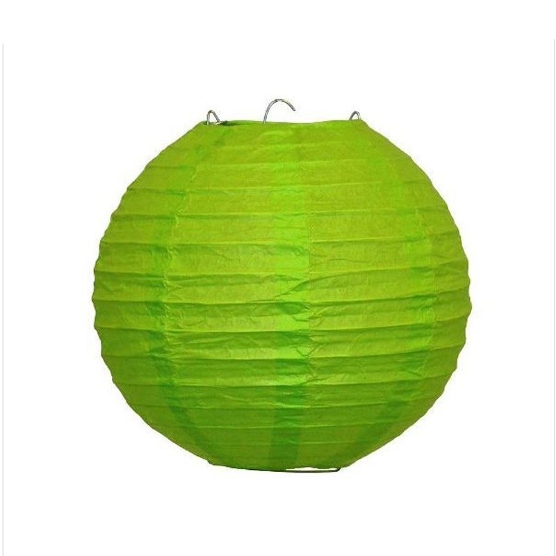 Limezöld Színű Parti Gömb Lampion - 25 cm