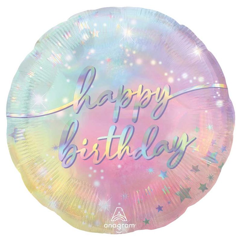28 inch-es Luminous Birthday Mintás Szülinapi Jumbo Fólia Lufi