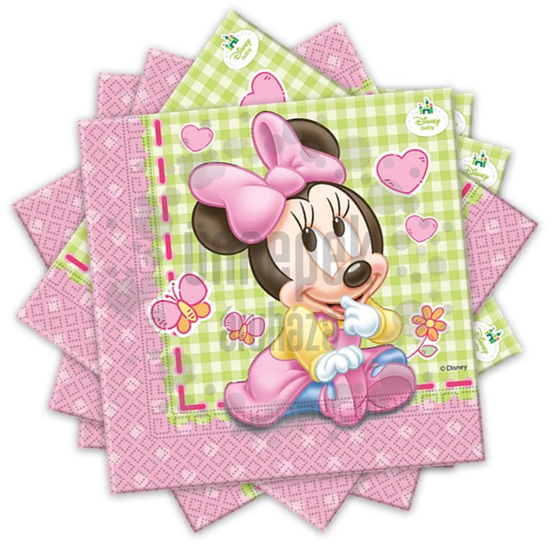 Minnie Baby Parti Szalvéta - 20 db-os, 33 cm x 33 cm