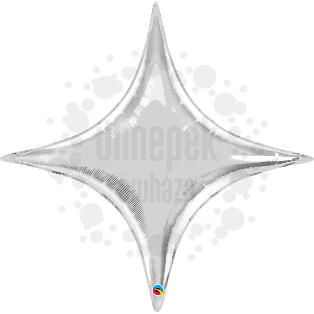 40 inch-es Ezüst - Starpoint Silver Héliumos Fólia Lufi