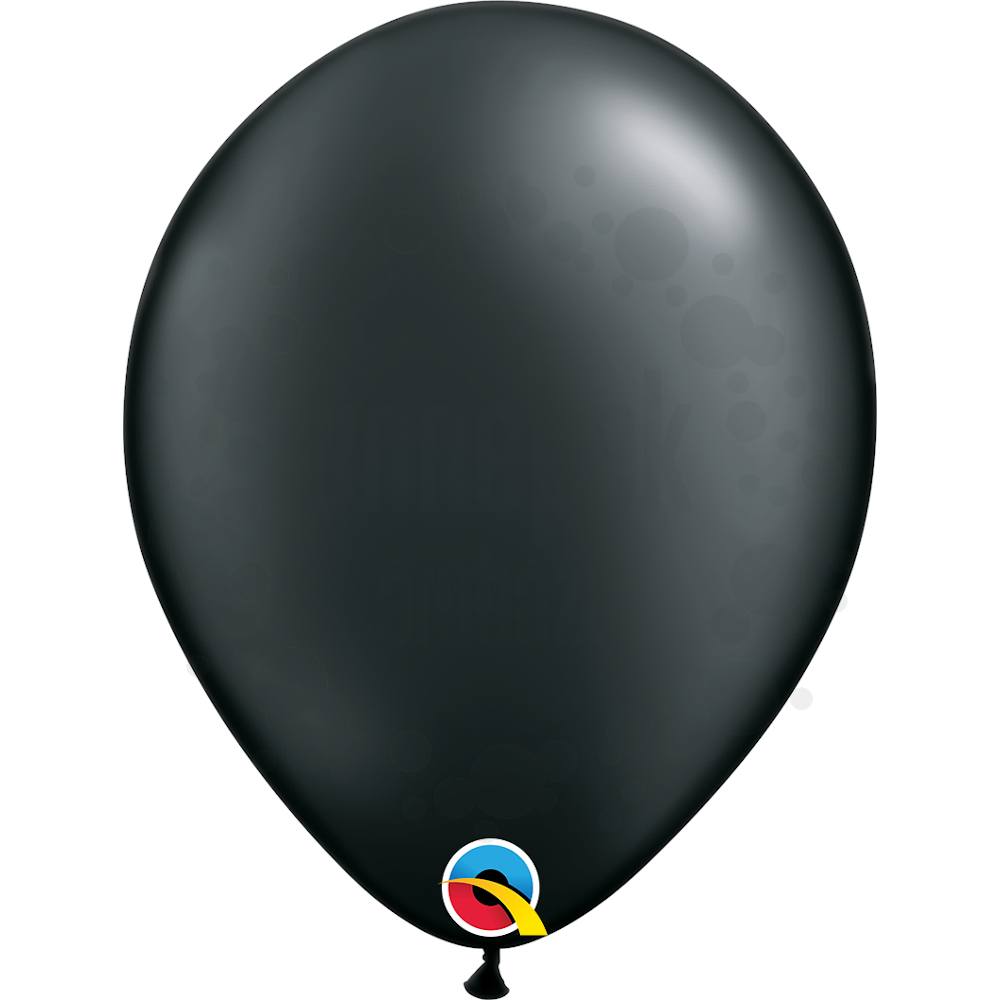 11 inch-es Pearl Onyx Black Kerek Lufi (25 db/csomag)