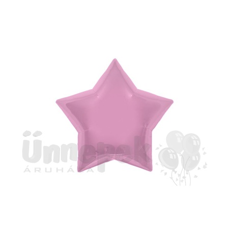 9 inch-es Pastel Pink Star - Pasztel Pink Csillag Fólia Lufi (5 db/csomag)