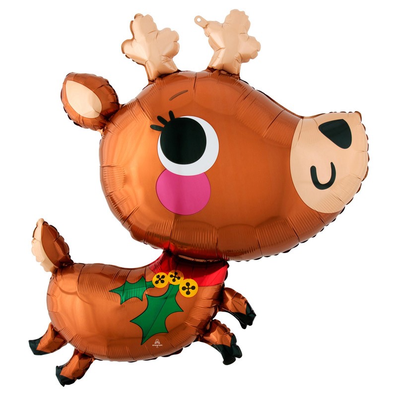 Rénszarvas - Adorable Reindeer Super Shape Fólia Lufi