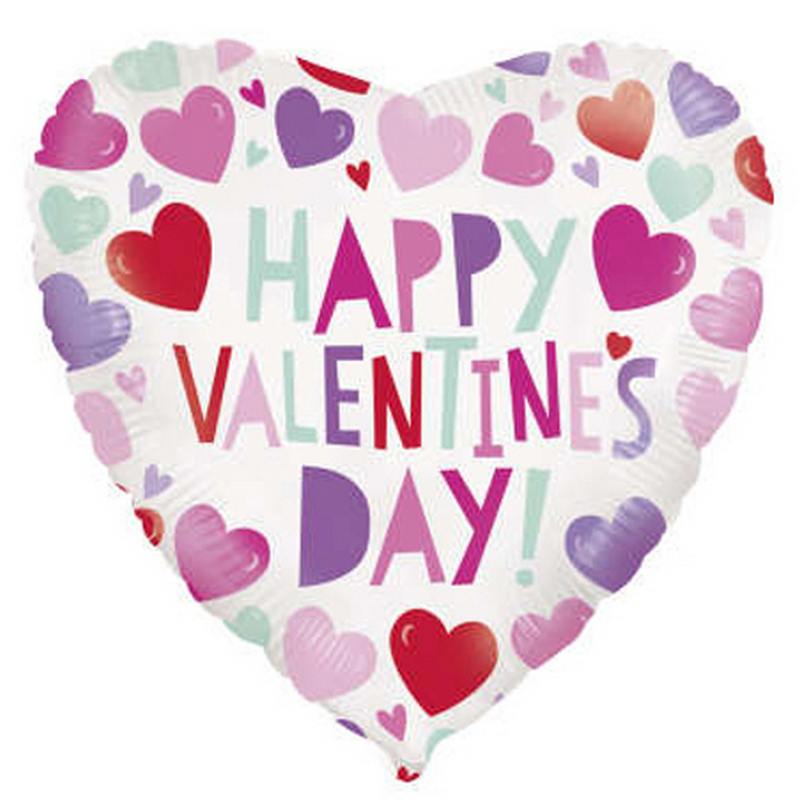 18 inch-es Smiling Heart Szív Valentin Napi Fólia Lufi
