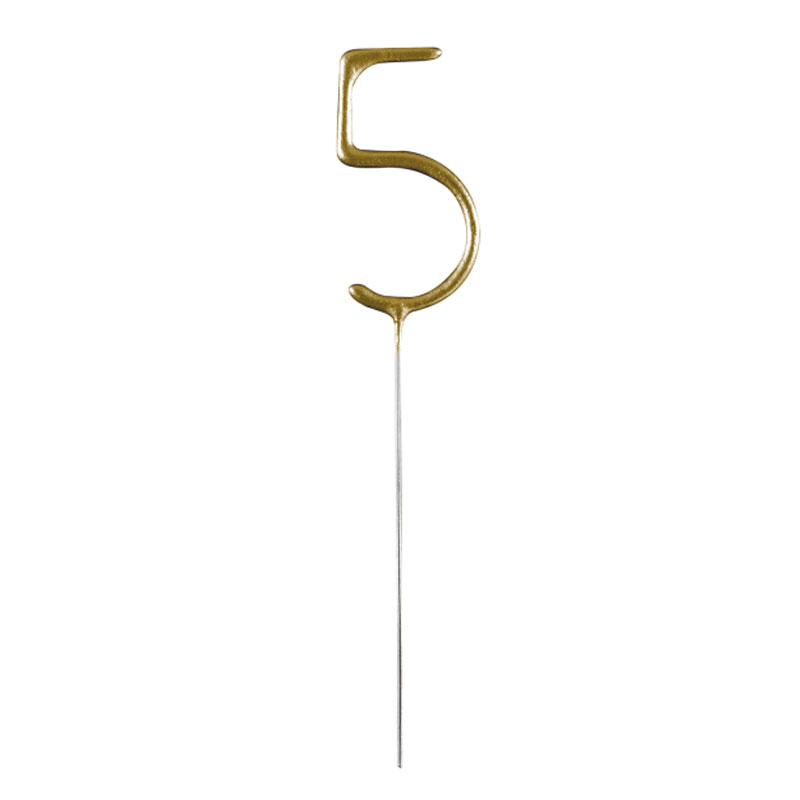 Szám Alakú Arany Csillagszóró - 5