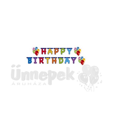 Balloon Fiesta Happy Birthday Parti Füzér - 170 cm x 15 cm