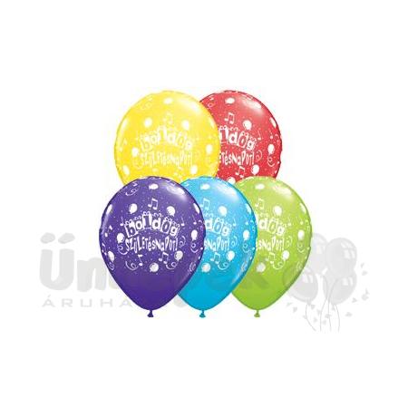 16 inch-es Boldog Születésnapot Assorted Szülinapi Lufi (25 db/csomag)