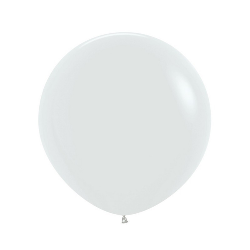 24 inch-es White - Fehér Lufi (3 db/csomag)