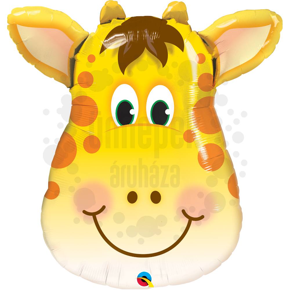 32 inch-es Jolly Giraffe - Zsiráf Fej Héliumos Fólia Lufi