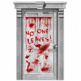No One Leaves! - Asylum Véres Ajtódekoráció Halloween-re