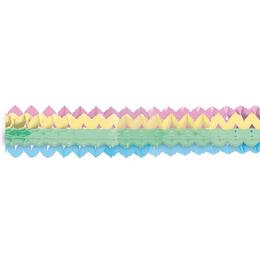 Pastel Rainbow Színes Mini Papír Füzér, 2 db-os