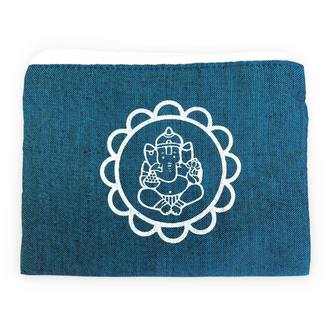 Faedah Vászon Pénztárca Ganesha Mintával, Kék