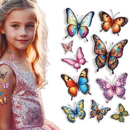 Pillangó Mintás Ideiglenes Tetoválás