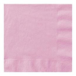 Rózsaszín - Lovely Pink Papír Parti Szalvéta - 20 db-os