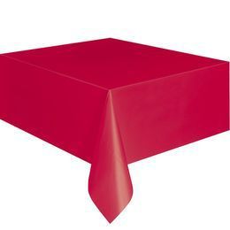Piros Műanyag Asztalterítő