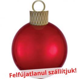 Piros Színű Karácsonyfa Dísz Fólia Lufi Dekoráció