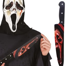 Sikoly Mintás Kés Halloween-re, 37 cm-es