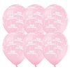 11 inch-es Boldog Születésnapot Pink Lufi (6 db/csomag)