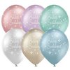 11 inch-es Boldog Szülinapot Light Chrome Assortment Lufi (6 db/csomag)