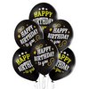11 inch-es Happy Birthday to You Black Szülinapi Lufi (6 db/csomag)
