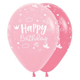 12 inch-es Happy Birthday Magical Castle Szülinapi Lufi (12 db/csomag)