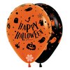 12 inch-es Happy Halloween Ghosts Mintás Lufi (12 db/csomag)