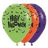 12 inch-es Happy Halloween - Halloween Ikon Mintás Lufi (25 db/csomag)