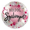 17 inch-es Boldog Szülinapot! Dots & Sparkles Pink Fólia Lufi