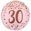 18 inch-es 30-as Pretty Pink Szülinapi Fólia Lufi