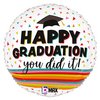 18 inch-es Happy Graduation Festive Ballagási Fólia Lufi