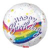 18 inch-es Ibrex Birthday Rainbow Unicorn Szülinapi Fólia Lufi