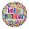 18 inch-es Ibrex Everfloat Birthday Jelly Beans Szülinapi Fólia Lufi