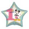 18 inch-es Mickey Mouse Csillag Alakú Első Szülinapi Fólia Lufi