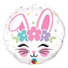 18 inch-es Nyuszi Arc - Bunny Face Húsvéti Fólia Lufi