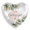17 inch-es Sok Boldogságot Feliratú Mintás Fólia Lufi Esküvőre