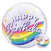22 inch-es Birthday Rainbow Unicorn Szülinapi Bubble Lufi