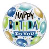 22 inch-es Happy Birthday To You Szülinapi Bubble Lufi