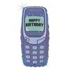 23 inch-es Happy Birthday Telefon Szülinapi Fólia Lufi