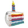 25 inch-es Tortaszelet Szülinapi Fólia Lufi