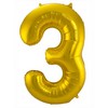 34 inch-es 3 Arany - Gold Számos Super Shape Fólia Lufi