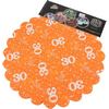 30-as Narancssárga Szülinapi Kerek Dekorációs Textil - 48 cm-es, 24 db-os