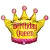 30 inch-es Birthday Queen Szülinapi Fólia Lufi