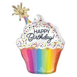 31 inch-es Confetti Birthday Sprinkle Super Shape Szülinapi Fólia Lufi