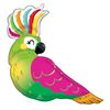 31 inch-es Papagáj - Tropical Parrot Super Shape Fólia Lufi