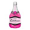 39 inch-es Bottle Celebrate Pink Bubbly Wine Héliumos Fólia Lufi