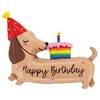 43 inch-es Tacskós Mintás - Dachsund Happy Birthday Szülinapi Fólia Lufi